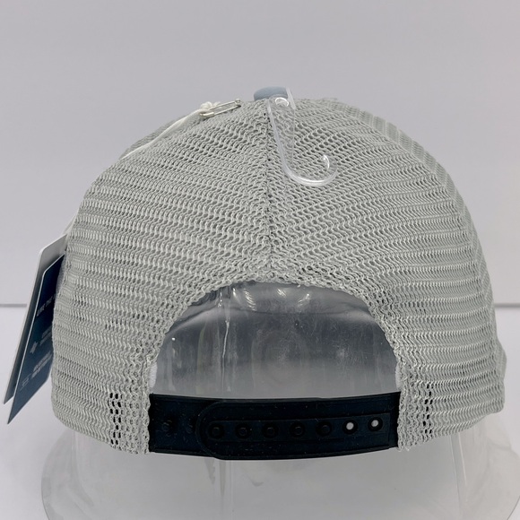 TOMMY BAHAMA CAP/HAT, 3D MARLON FISH LOGO IN RUBBER,TAUP-GREY HAT WITH GREY MESH - Picture 3 of 13